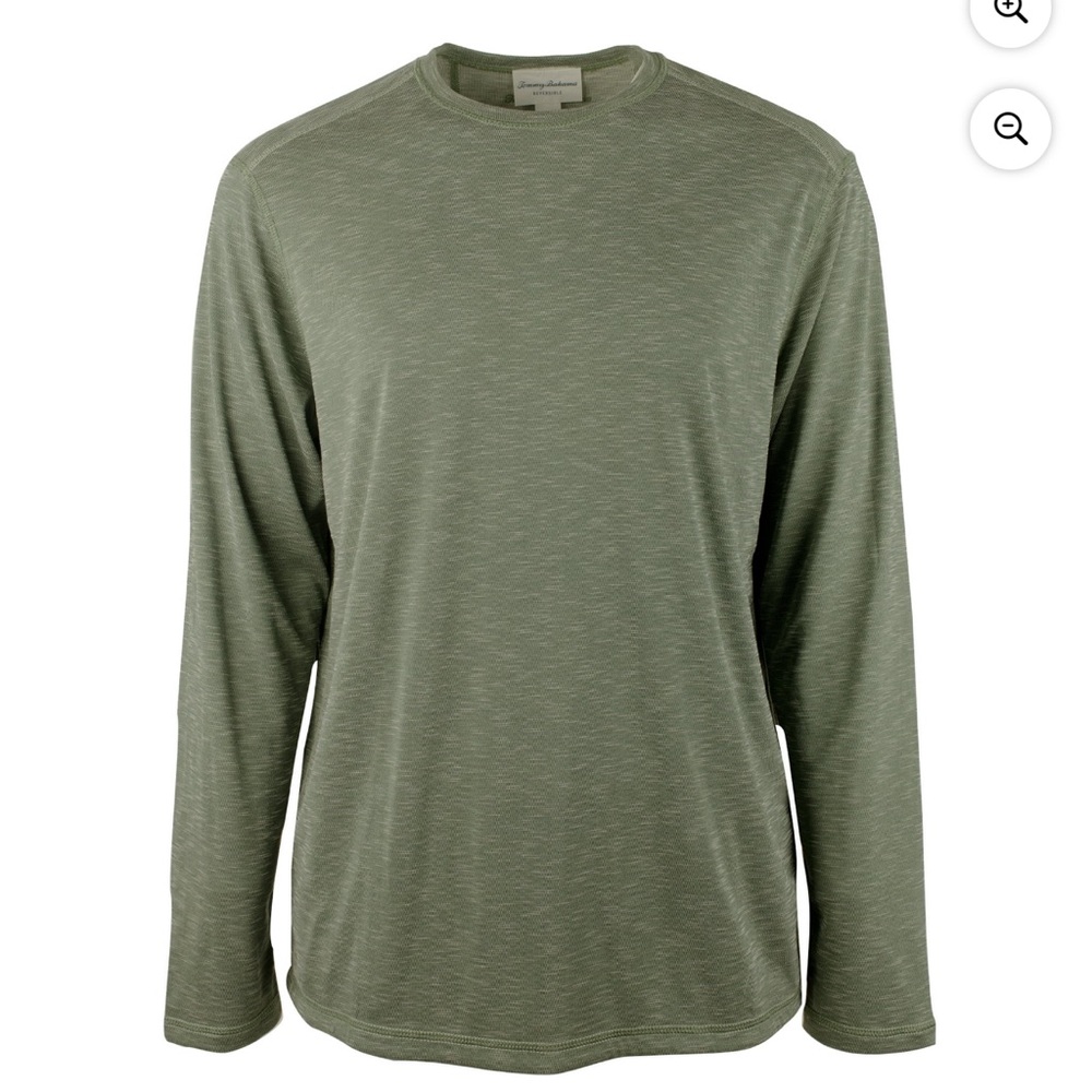 Tommy Bahama Island Zone Flip Tide Tee Men's Reversible Long Sleeve Shirt